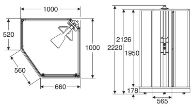 Душевая кабина 100x100 IDO Showerama 8-5